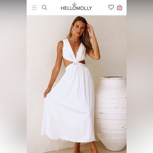 HELLO MOLLY White Beach/Bridal/Bachelorette Dress